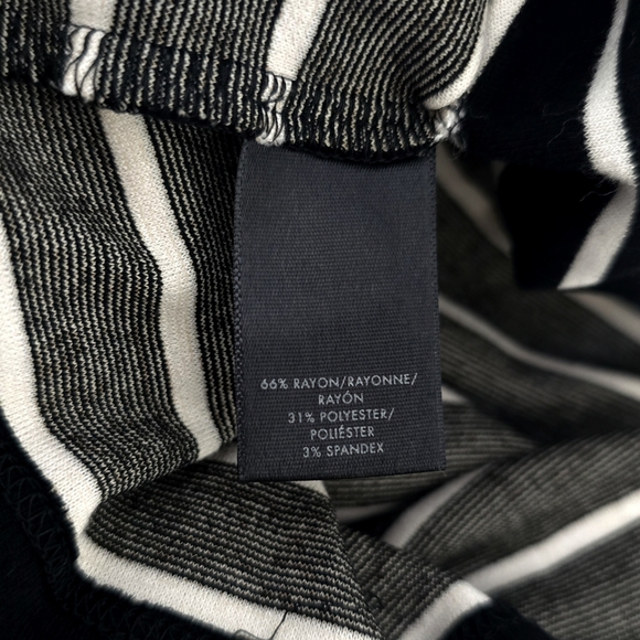 Ann Taylor Striped Lantern Sleeve Shift Dress Small - Picture 8 of 8